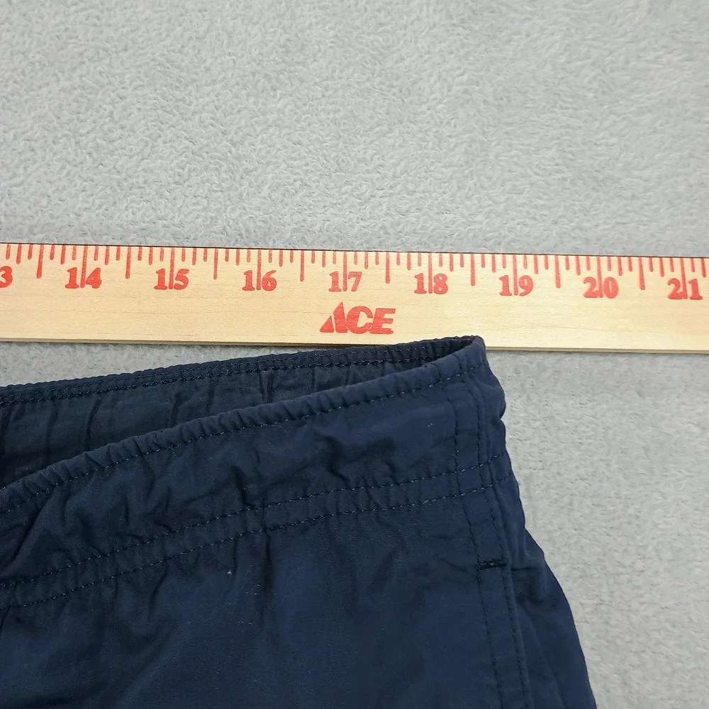 Nautica Mens NS-83 Swim Trunks Navy Blue Medium Embroidered Logo